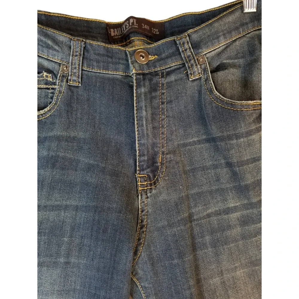 BAILEYS PT Jeans Mens 34x32  Blue Denim Straight Leg